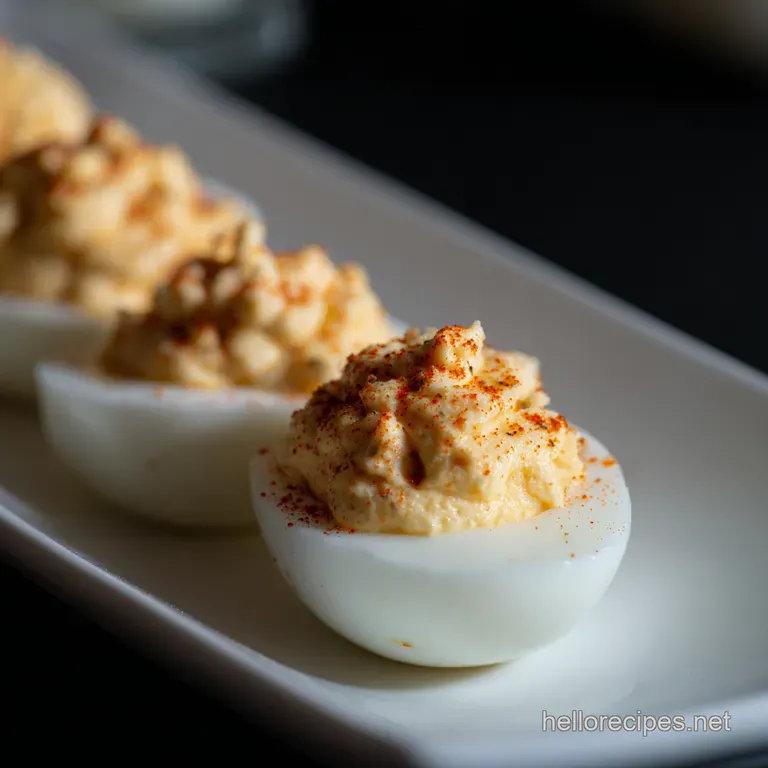 Devilishly Delicious Deviled Eggs with a Spicy Kick