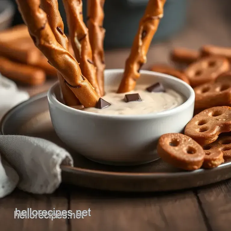 Dip Pretzel Rods with Chocolate Antlers presentation