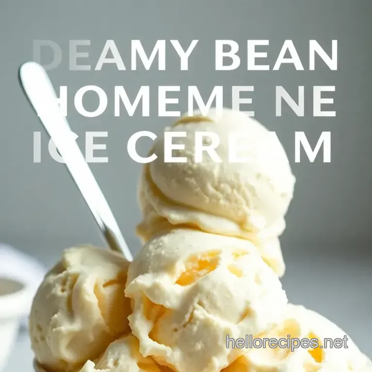 Dreamy Vanilla Bean Ice Cream presentation