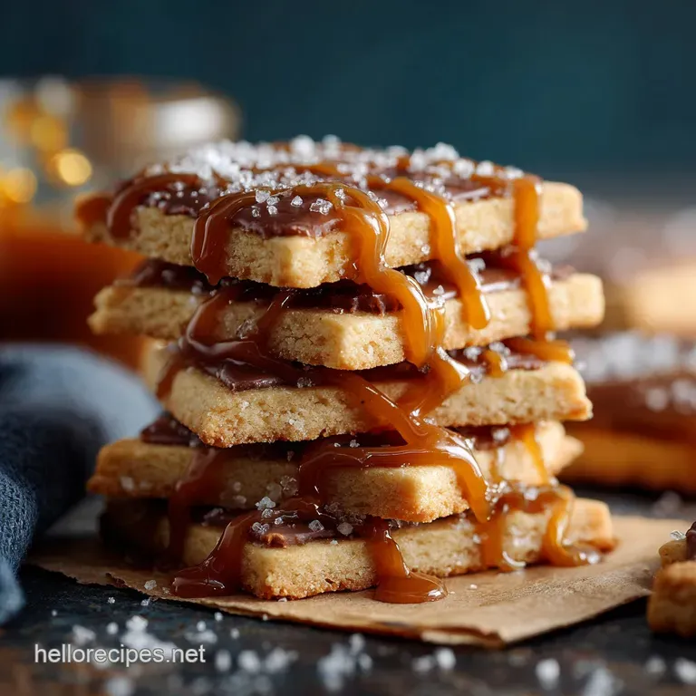 The Duchesss Delight Ultimate Salted Caramel Shortbread Biscuits presentation