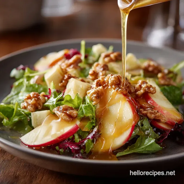 Apple Walnut Salad Crisp Tangy Perfection with MapleDijon Vinaigrette