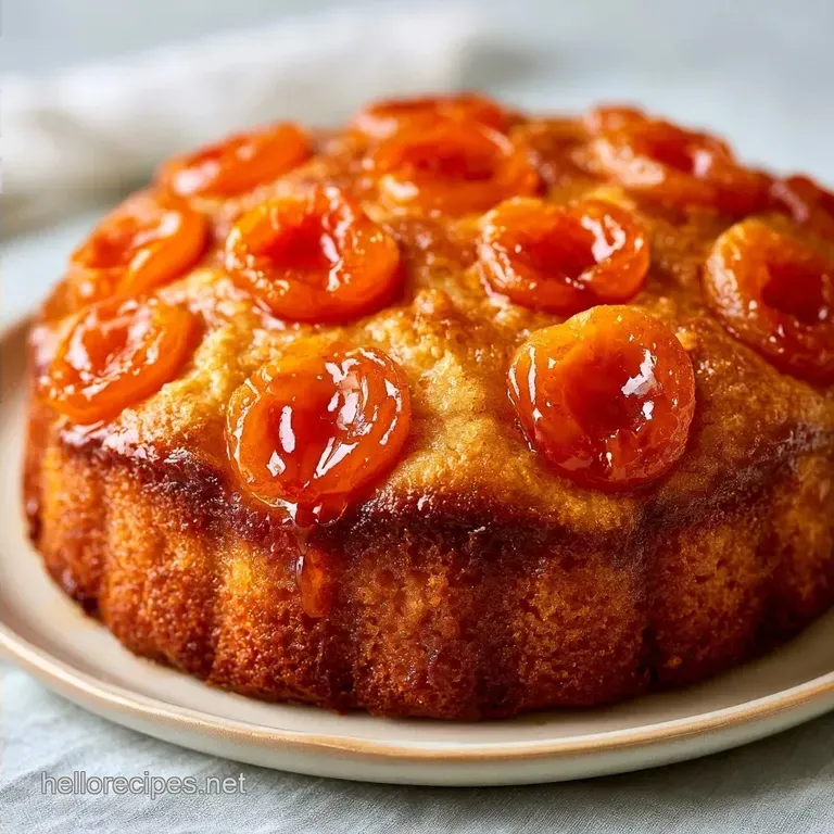 Easy Apricot Cake with Sour Cream