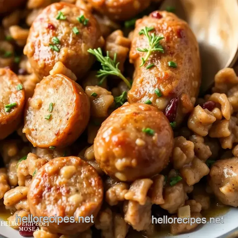 Easy Breakfast Sausage with Fresh Thyme presentation