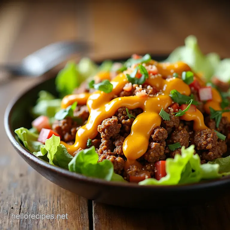 Easy Peasy Taco Salad Classic Beef with Homemade Zesty Catalina Dressing