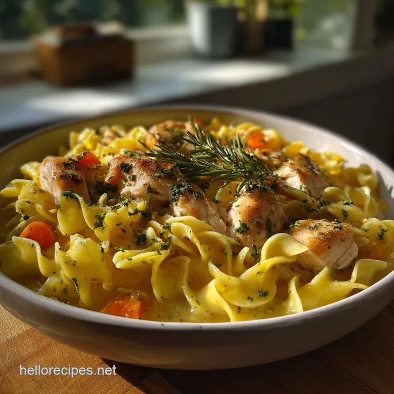 Easy Chicken and Noodles: Velvety Stovetop Comfort