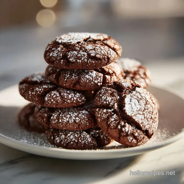 Easy Chocolate Crinkle Cookies: Fudgy and Rich