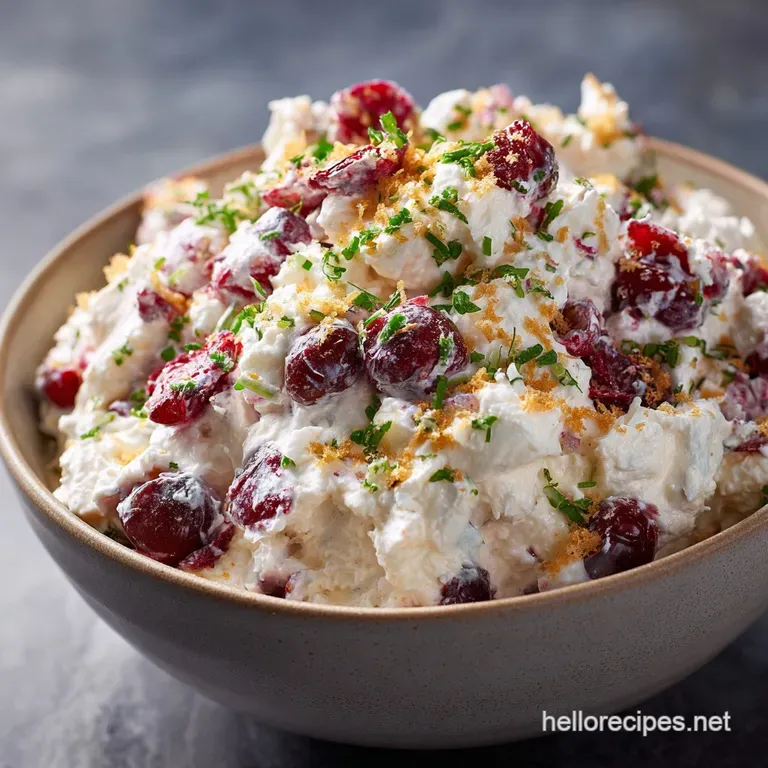 Cranberry Fluff Salad: Tart Sweet Easy and Perfect for Thanksgiving