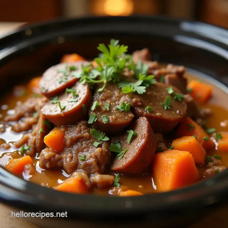 Sunday Lunch Champion the Ultimate Slow Cooker Pot Roast presentation