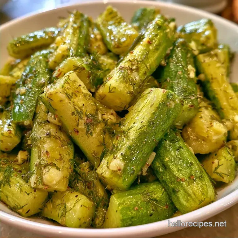 Crispy Easy Garlic Dill Pickles
