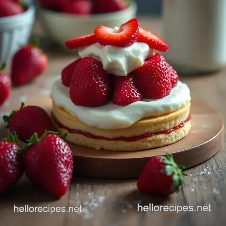 Easy Homemade Strawberry Shortcake – Classic British-Inspired Summer Dessert presentation
