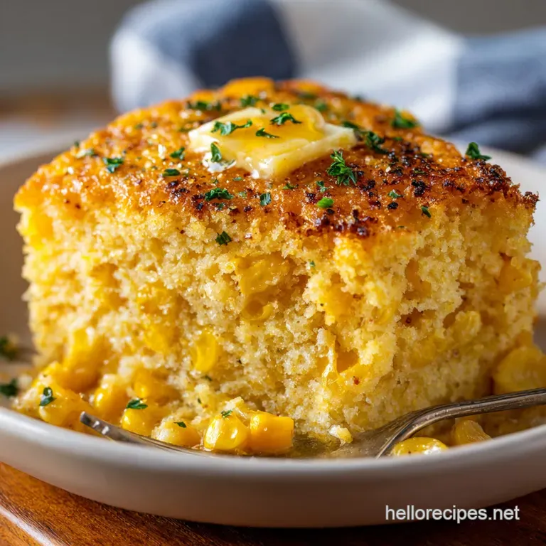 Jiffy Corn Casserole: the Easiest Cheesiest Potluck Side Dish presentation