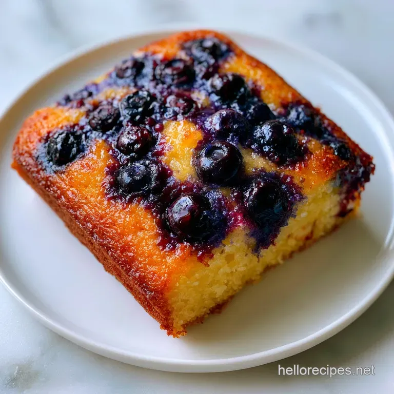 Easy Lemon Blueberrry Cake: Moist and Zesty