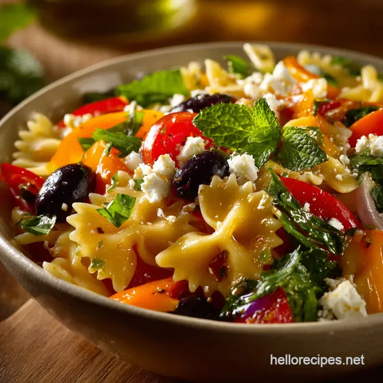 The Glorious Mediterranean Summer Pasta Salad with Balsamic Vinaigrette