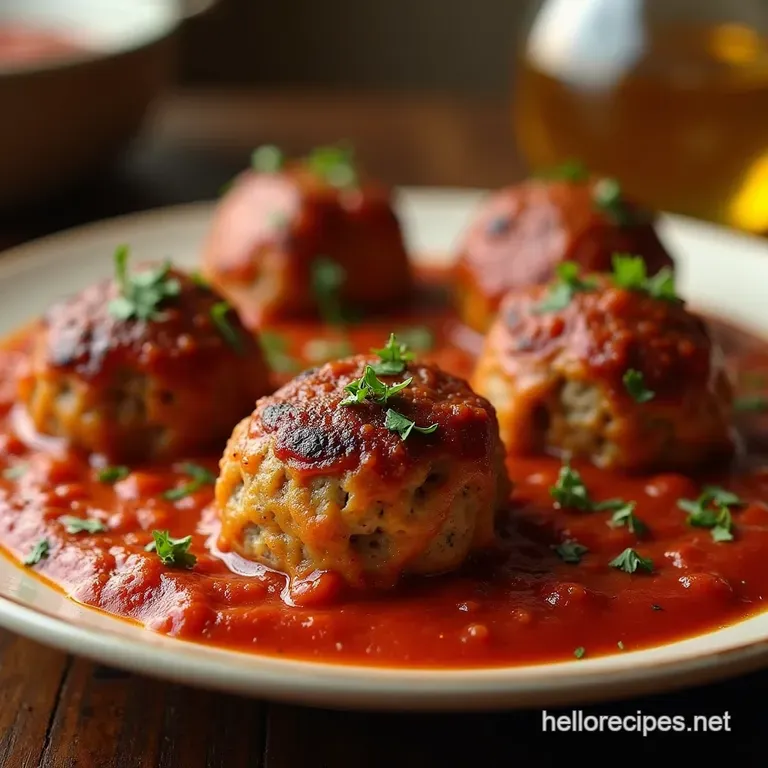 The Nofuss Ovenbaked Meatballs Perfect for Sauce or Supper presentation