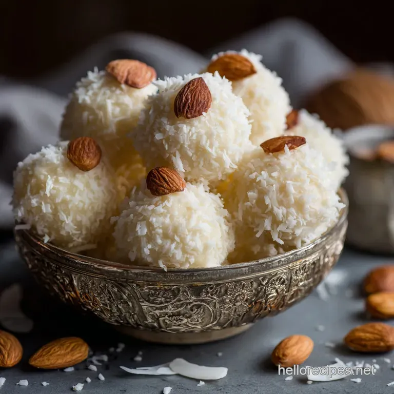 Cloud Nine White Chocolate Coconut Truffles Raffaello Copycat