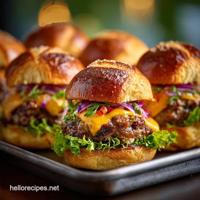 Cheeseburger Sliders with Hawaiian Rolls the Ultimate Easy Sheet Pan Recipe presentation