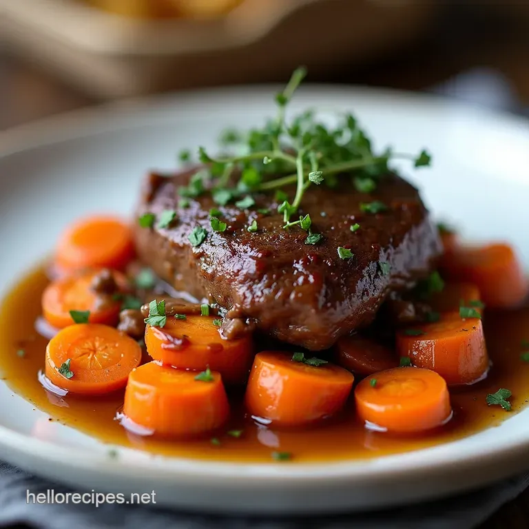 The Weeknight Wonder Pot Roast Foolproof FallApart Beef with Glazed Carrots