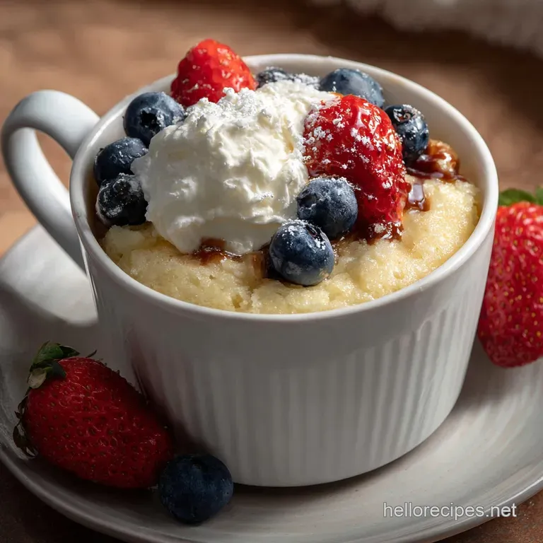 Easy Vanilla Protein Mug Cake Quick: No Rubbery Texture! presentation