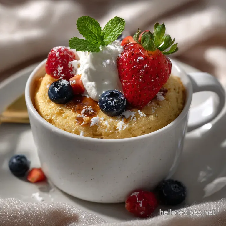 Easy Vanilla Protein Mug Cake Quick: No Rubbery Texture!