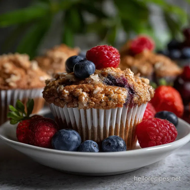 Healthy Vegan Muffins Easy Plantbased Breakfast: Moist & Fluffy presentation