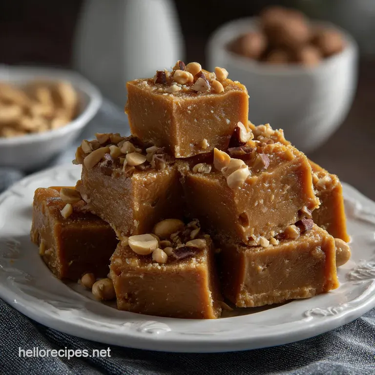 Easy Vegan Peanut Butter Fudge Glutenfree Recipe presentation
