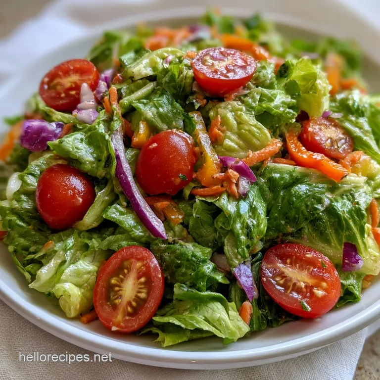 Easy Vegetable Side Salad: Zesty and Crunchy
