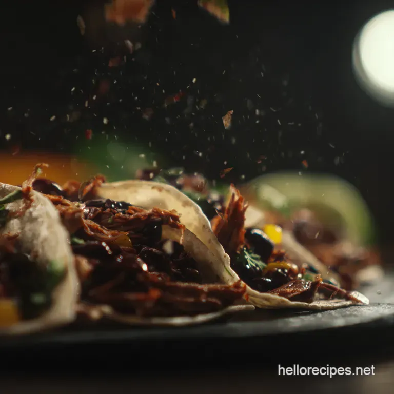 Exploding Black Bean Vegan Tacos with Chipotle Crema