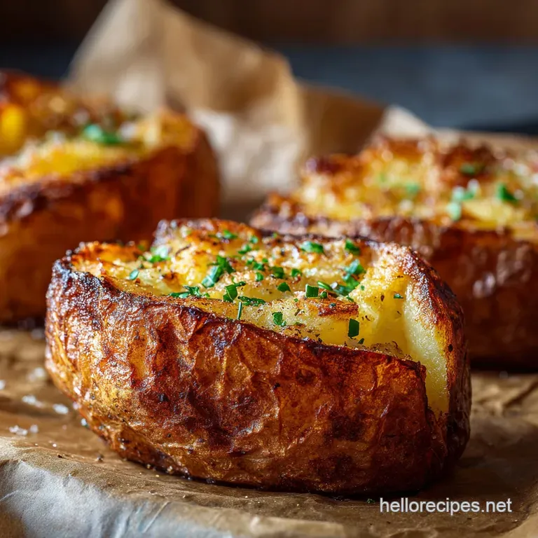 Air Fryer Baked Potatoes: Faster Jacket Spuds presentation
