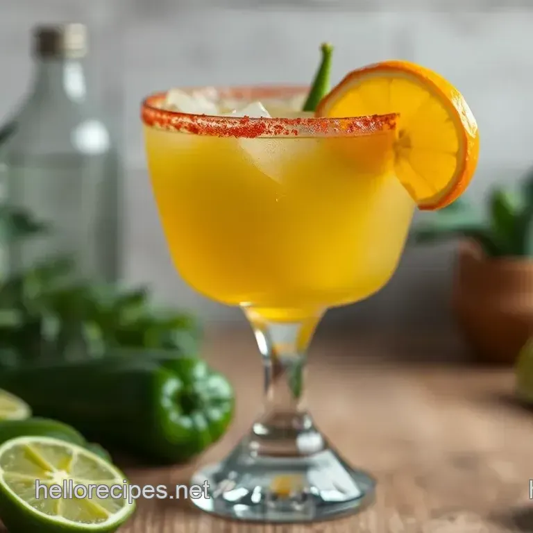 Fiery Fiesta: Jalapeño-Infused Spicy Margarita