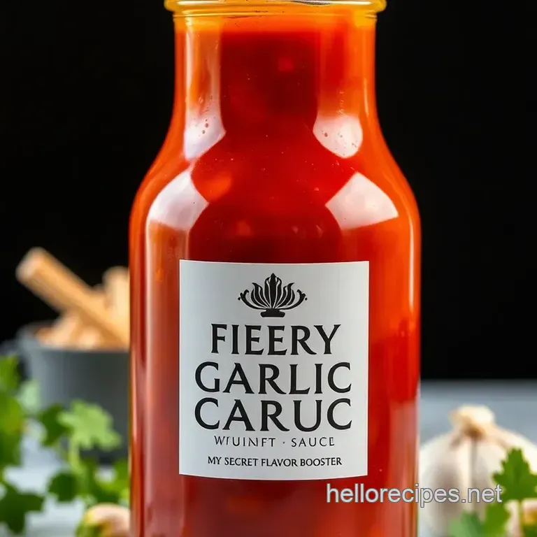 Fiery Homemade Chili Garlic Sauce presentation