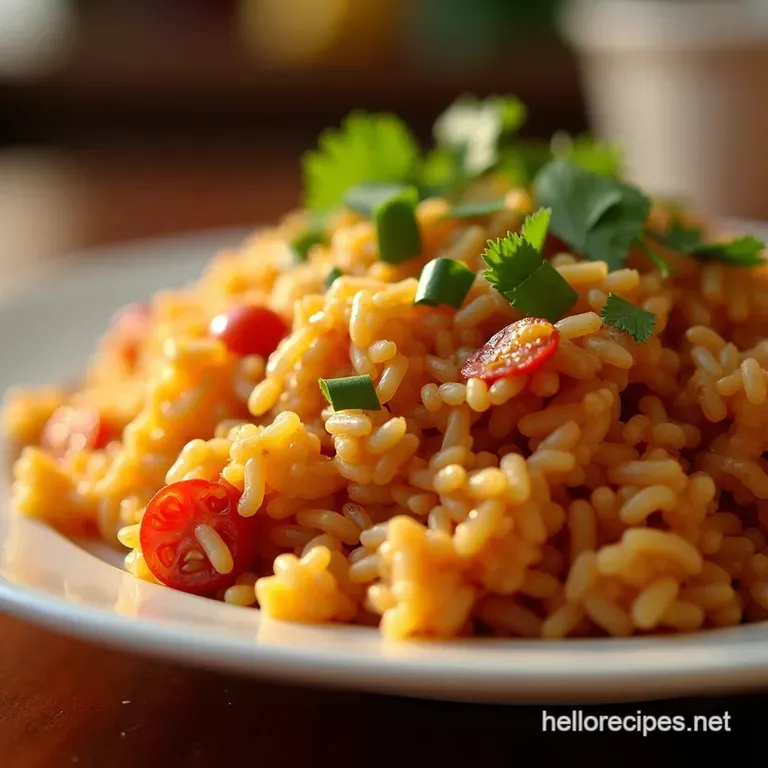 Fiesta Rice Easy Authentic Spanish Rice presentation