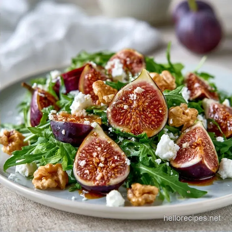 Fig and Goat Cheese Salad with Candied Walnuts