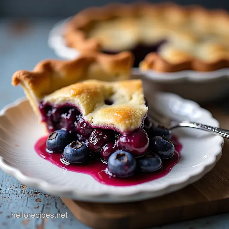 The Quintessential Deep Summer Blueberry Pie with a Flaky AllButter Crust
