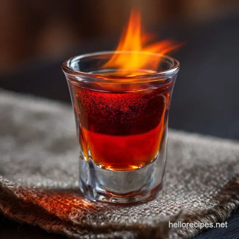 Flaming Dr Pepper Shot: The Blazing Britpop Boiler