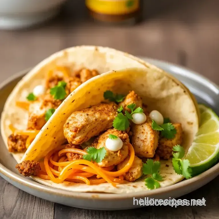 Flavor-Packed Southwest Chicken Tacos presentation