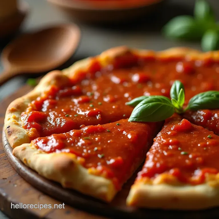 From Scratch in a Dash the Simplest Most Flavourful Homemade Pizza Sauce presentation