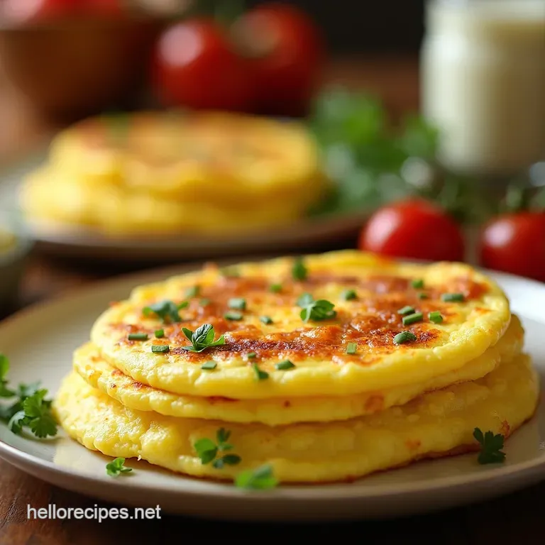 The Lightning Lunch Perfect 3Ingredient Fluffy Omelette presentation