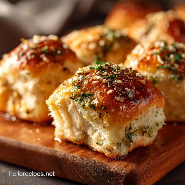Garlic Butter Bread Rolls: Fluffy Buns for the Ultimate Sunday Dinner Sidekick presentation