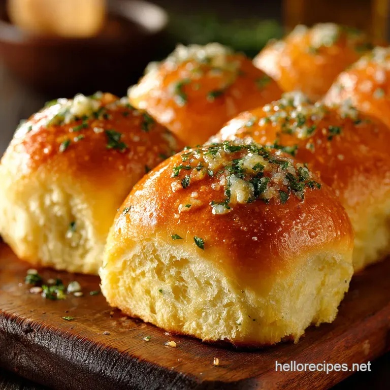 Garlic Butter Bread Rolls: Fluffy Buns for the Ultimate Sunday Dinner Sidekick