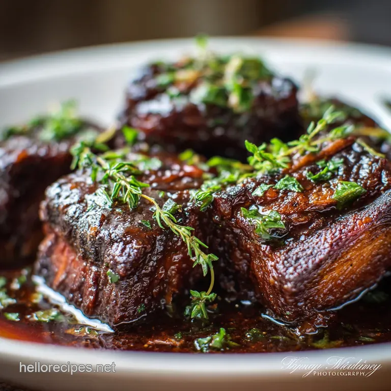 Sunday Best Deep Red Wine Braised Short Ribs with Velvety Gravy