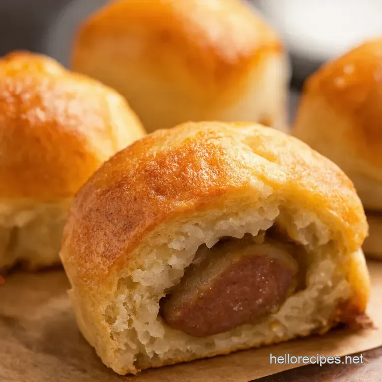 French Onion Sausage Rolls Ooh La La presentation