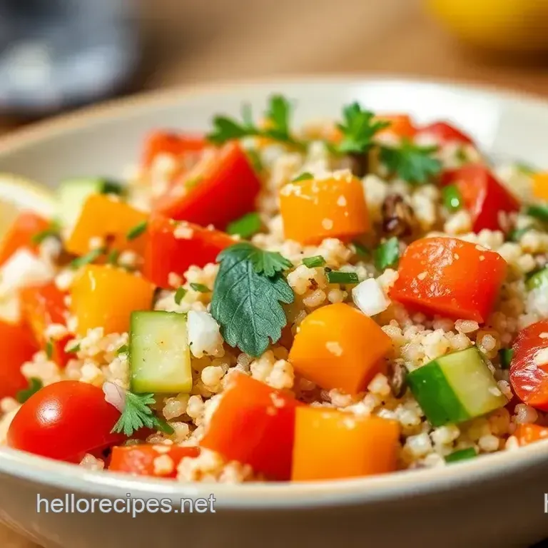 Fresh Quinoa Salad: Zesty Lemon Delight