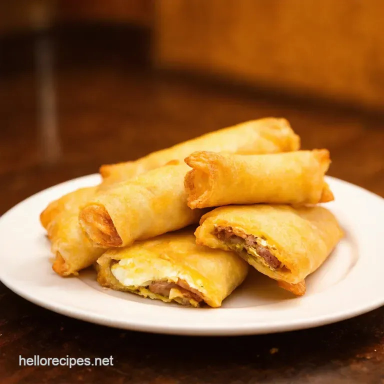 Full English Breakfast Egg Rolls a Cracking Start presentation