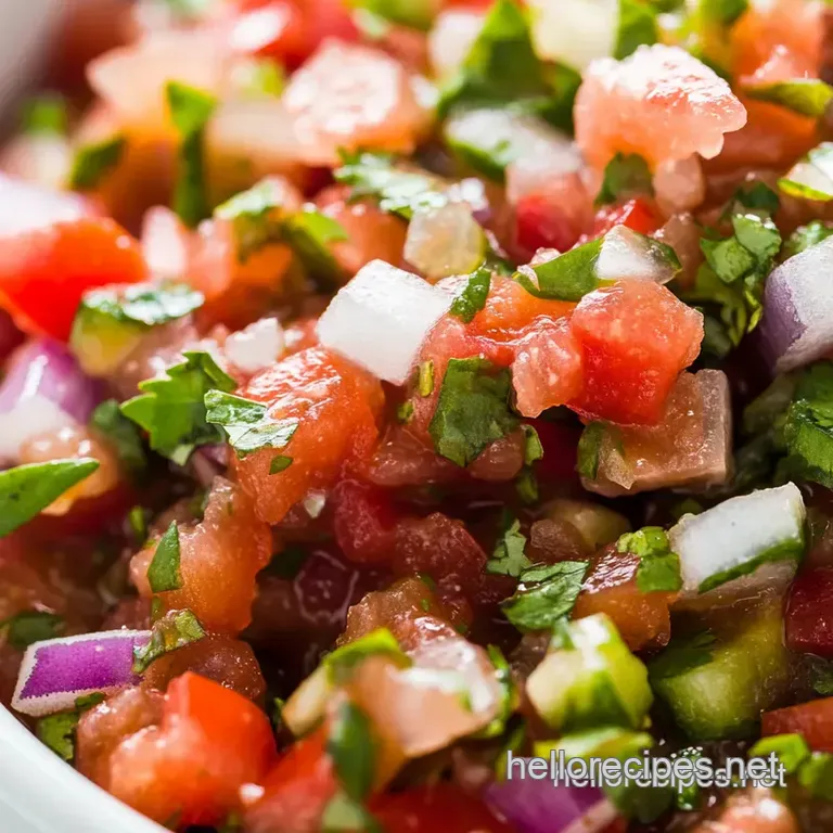 Garden-Fresh Fiesta Salsa (Restaurant-Style) presentation
