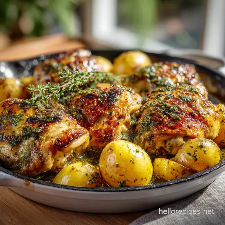 Garlic Butter Chicken and Potatoes Recipe