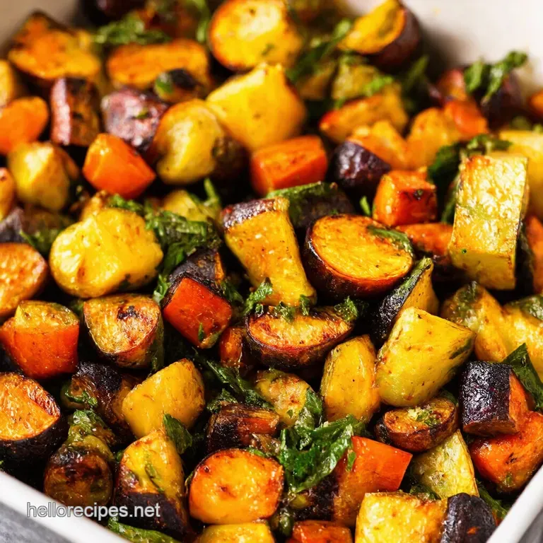 Garlic Herb Rainbow Roasted Veggies Effortless OnePot Magic