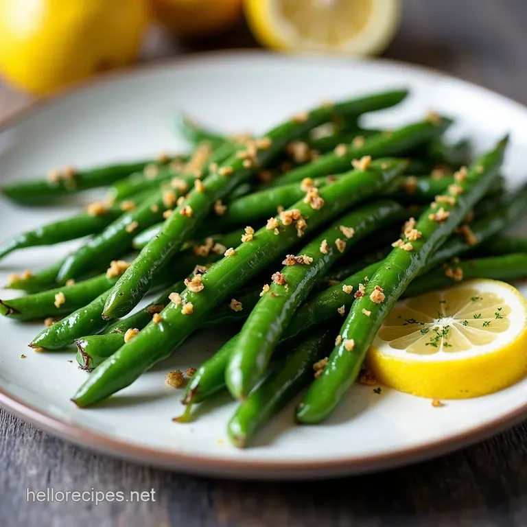 Blistered Perfection Speedy Garlic Lemon Saut&eacute;ed Green Beans