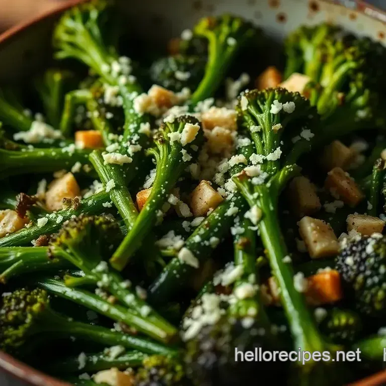 Garlic Parmesan Roasted Broccolini
