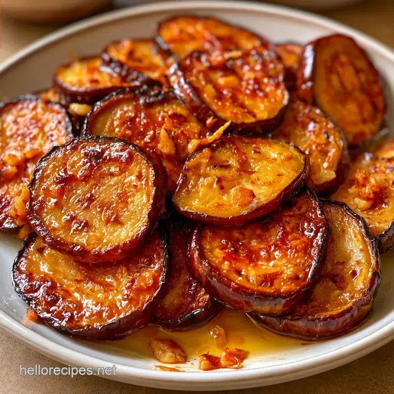 Mediterranean Garlic Roasted Eggplant