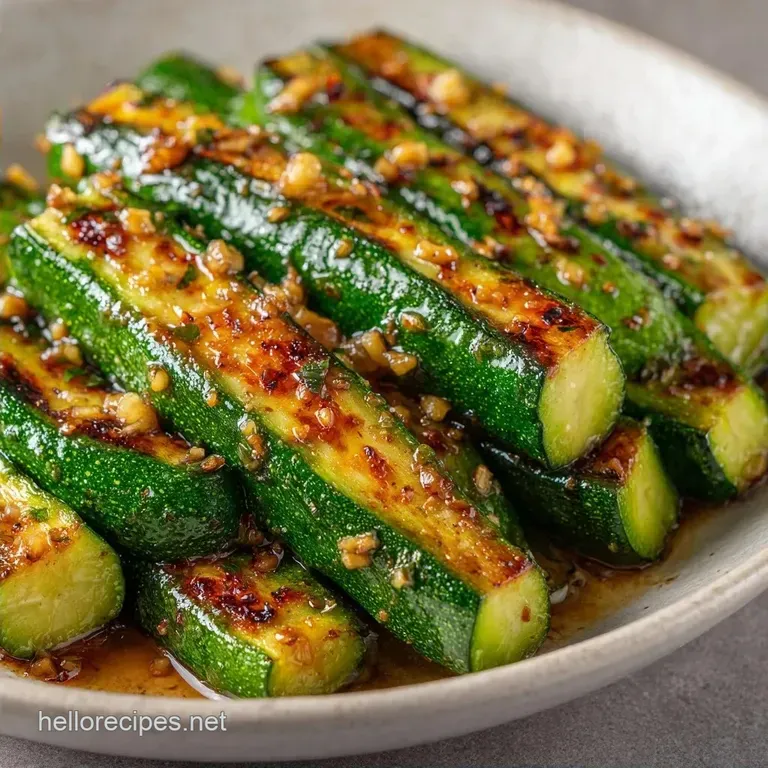Garlic Roasted Zucchini Side: Tender and Charred